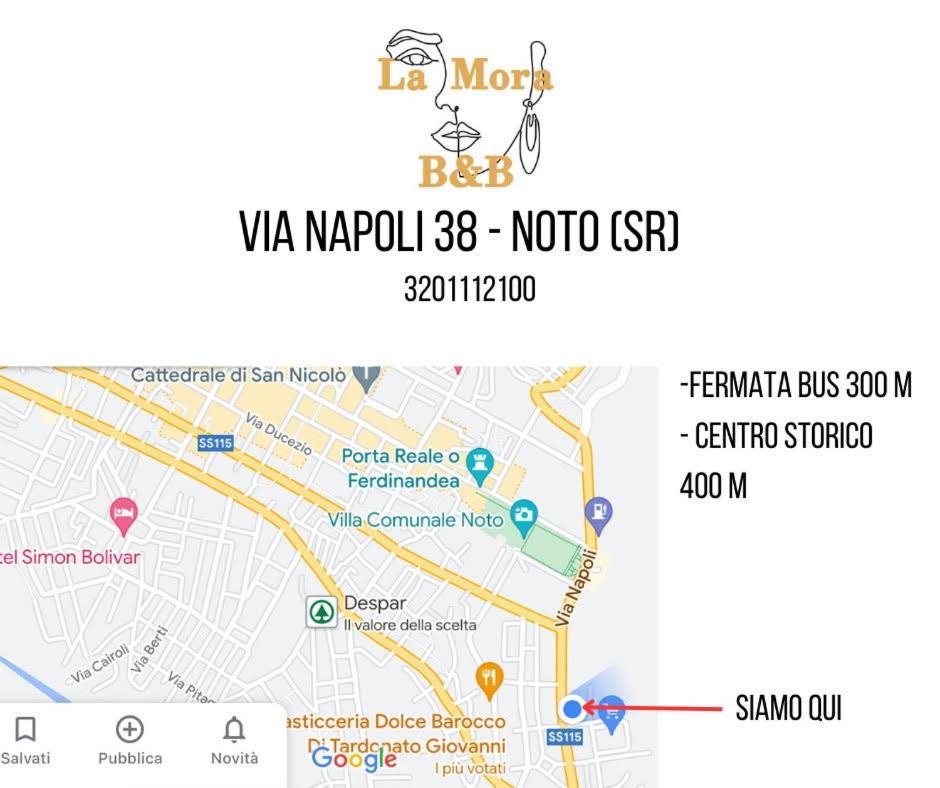 La Mora Affittacamere Noto Exteriér fotografie